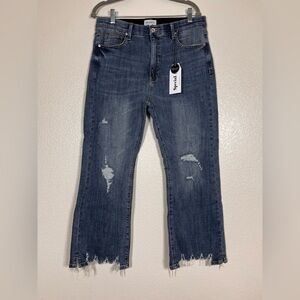 Special A tummy control wide leg jeans, size 1X